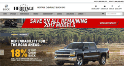 Desktop Screenshot of heritagechevybuick.com